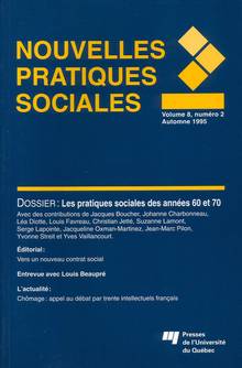 Nouvelles pratiques sociales : Vol. 8 : No 2 : Les pratiques soci