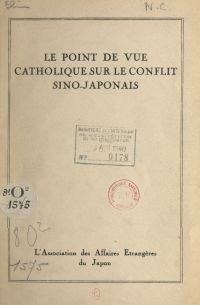 Le point de vue catholique sur le conflit sino-japonais