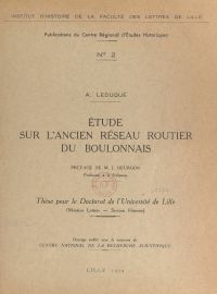 Étude sur l'ancien réseau routier du Boulonnais