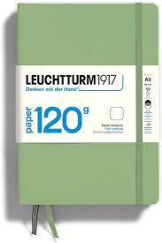 Carnet page blanches rigide Sauge EDITION 120g (A5-Moyen) Leuchtturm 364426