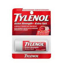 Comprimés Tylenol extra fort 500mg (Tube de 12)         