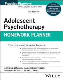 Adolescent Psychotherapy Homework Planner [6E]