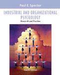 Industrial and organizational psychology: research 4/ed