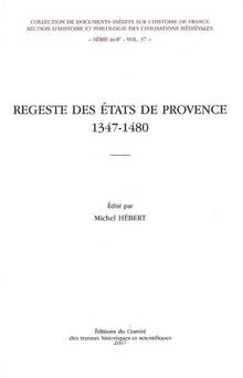 Regestes des états de Provence (1347-1480)