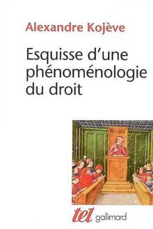 Esquisse d'une phénoménologie du droit