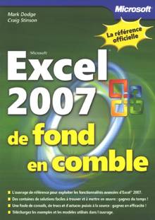 Excel 2007 de fond en comble