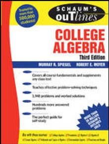 Schaum's Outline of College  Algebra 3 ed.