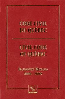 Code civil du Québec 2008-2009