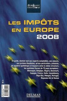 Impôts en Europe, 2008                            ÉPUISÉ