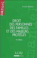 Droit des personnes des familles et des majeurs protégésÉPUISÉ