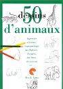 50 dessins d'animaux : apprendre × dessiner étape par étape