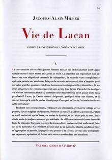 Vie de Lacan