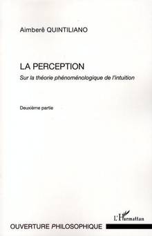 Perception : sur la théorie phénoménologique de l'intuition, t.2