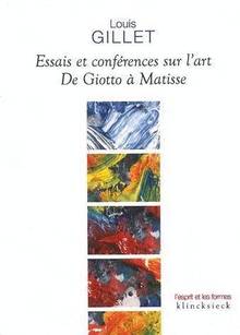 Essais et conférences sur l'art de Giotto à Matisse