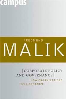 Corporate Policy and Governance : How Organizations Self-Organize