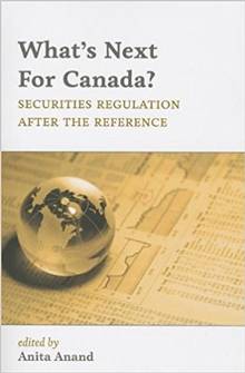 What's next for Canada ? Securities Regulation after the referenc