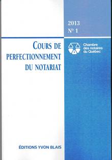 Cours de perfectionnement du  notariat