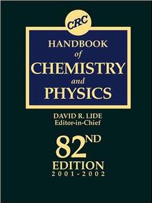 Handbook of chemistry and physics                       82 nd