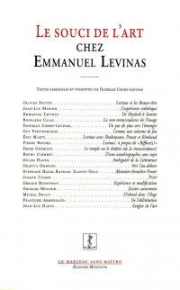 Le Souci de l'art chez Emmanuel Levinas