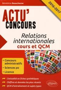 Relations internationales 2016-2017 : cours et QCM