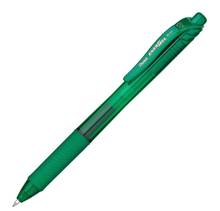 Stylo encre gel EnerGel X rétractable 0.7mm Vert       BL107-D