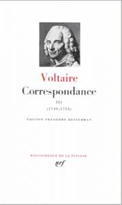 Correspondance, Volume 3, Janvier 1749-décembre 1753 (Voltaire)