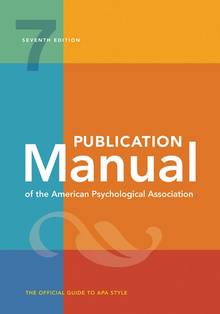 Publication Manual of the American Psychological Association 7e édition