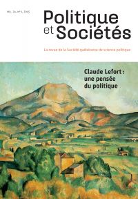 Politique et Sociétés. Vol. 34 No. 1,  2015