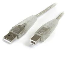 Câble Startech - USB 2.0 Type A (M) vers USB 2.0 Type B (M) - 10 pieds - Transparent