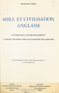 Bible et civilisation anglaise