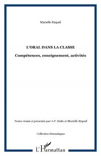 L'oral dans la classe