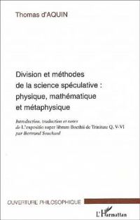 Division et méthodes de la science spécu