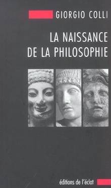 Naissance de la philosophie, la