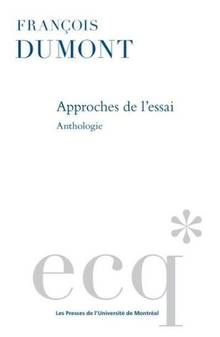 Approches de l’essai : anthologie