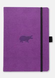 Carnet Dingbats* Wildlife A6    HIPPO    Ligné      VIOLET