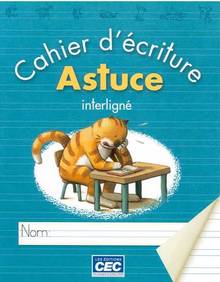 Cahier d'écriture astuce interligné-pointillé (paquet de 4)