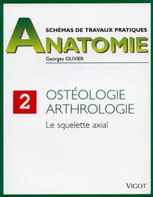 Schémas de travaux pratiques  d'anatomie, t.2 : Le squelette axia