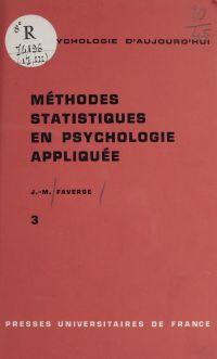 Méthodes statistiques en psychologie appliquée (3)