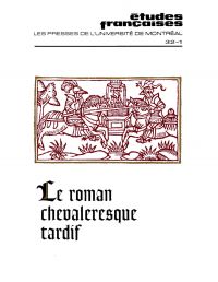 Études françaises. Volume 32, numéro 1, printemps 1996