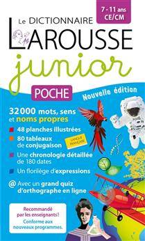 Dictionnaire Larousse junior poche, 7-11 ans, CE-CM (Le)